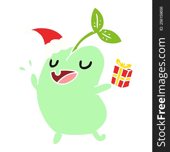 Christmas Cartoon Of Kawaii Seed