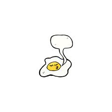 Cartoon Fried Egg Royalty Free Stock Images