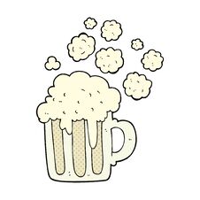 Cartoon Foamy Beer Stock Photo Cartoon Foamy Beer Stock Photo