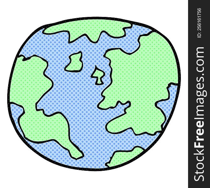 cartoon planet earth