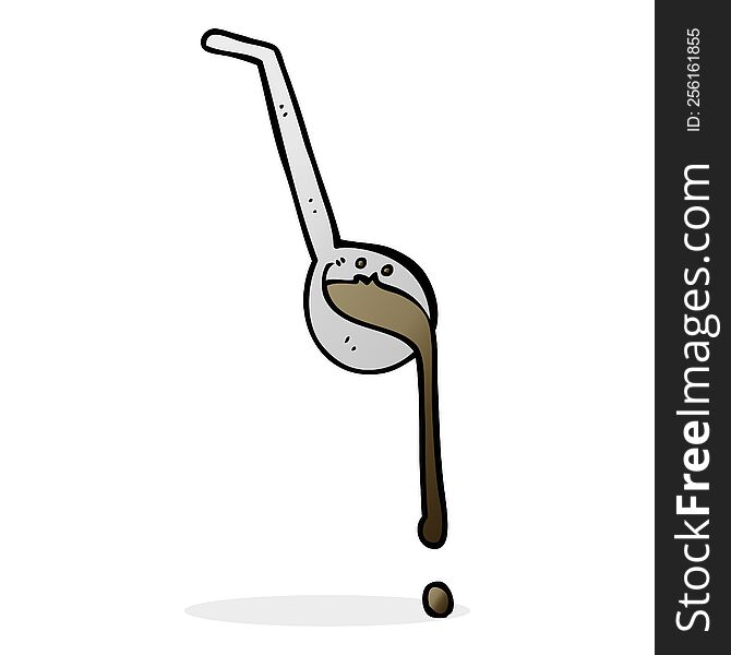 cartoon ladle full of gravy