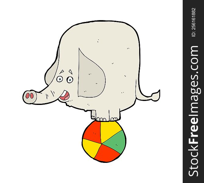 cartoon circus elephant