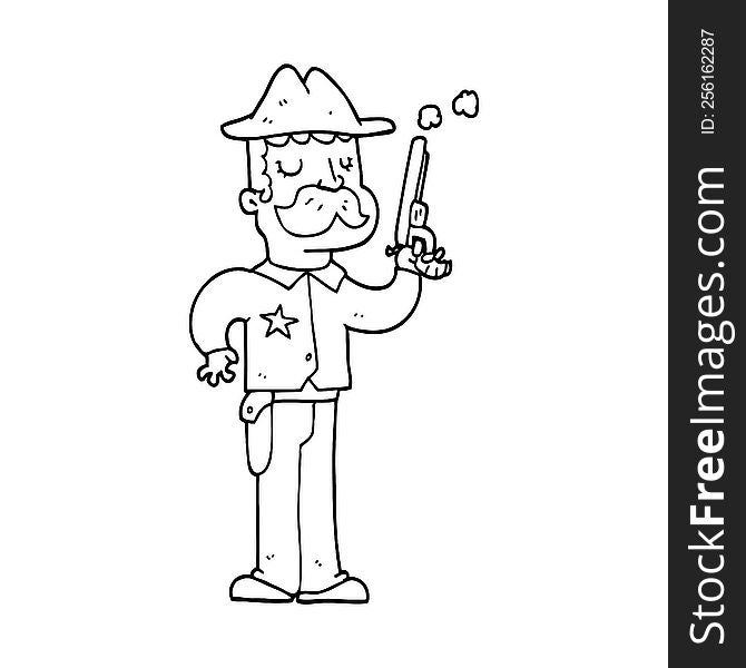 cartoon sheriff