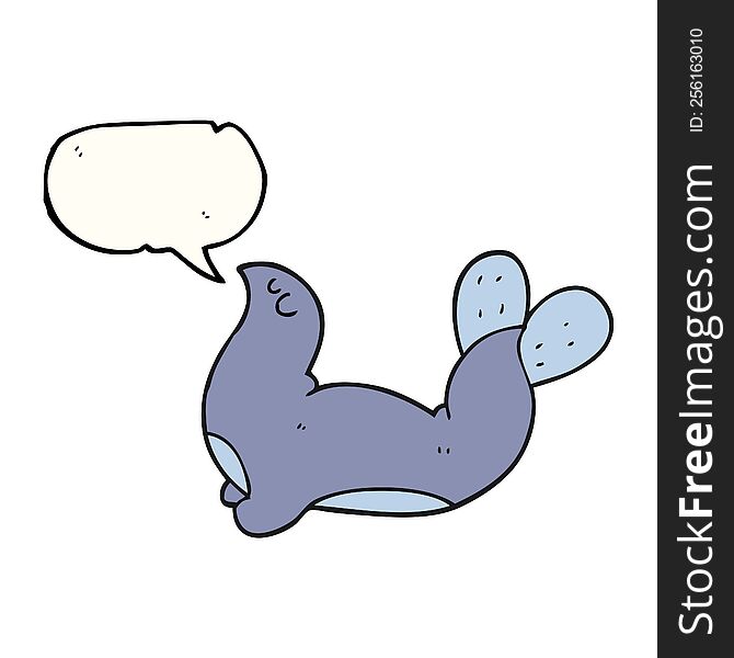 Speech Bubble Cartoon Seal