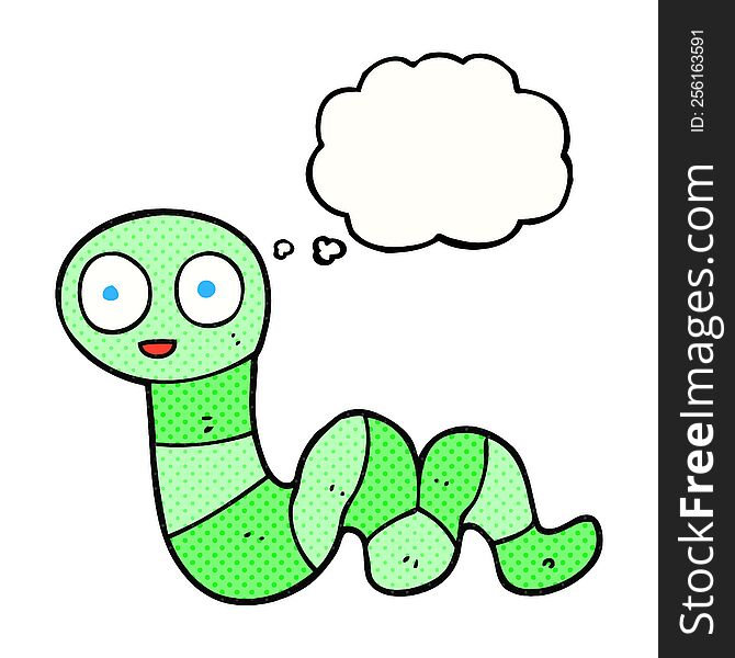 thought bubble cartoon snake