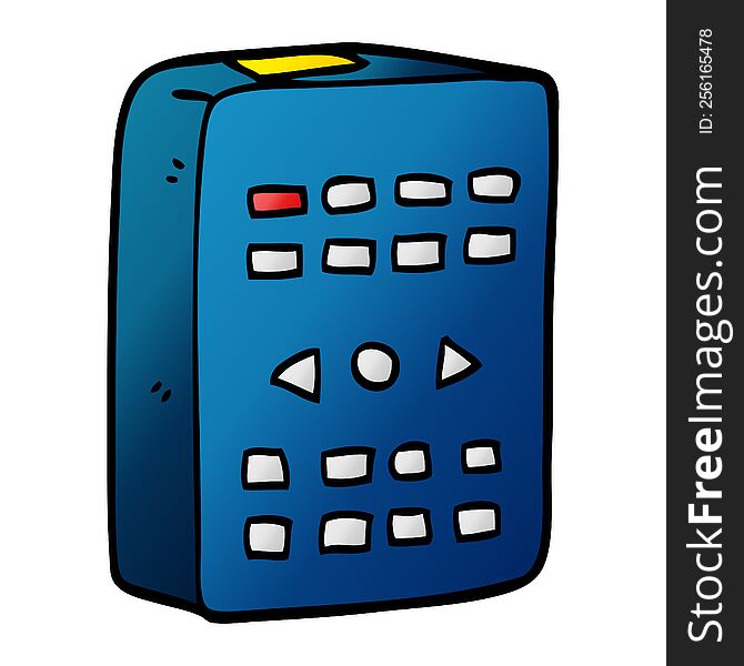 cartoon doodle old remote control