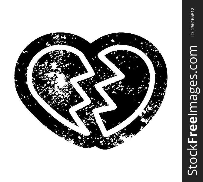 broken heart icon symbol