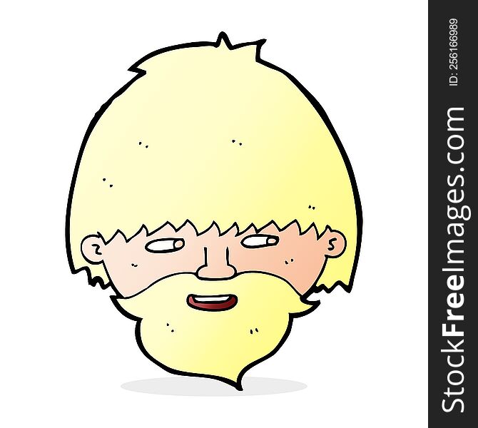 cartoon bearded man