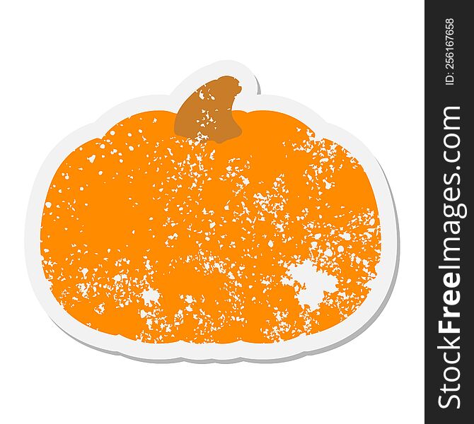 spooky halloween pumpkin grunge sticker