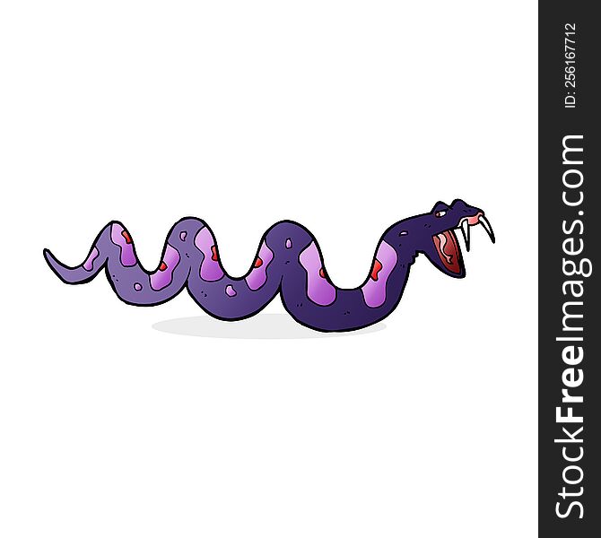 cartoon poisonous snake