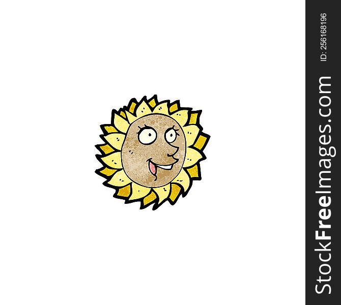 cartoon sunflower