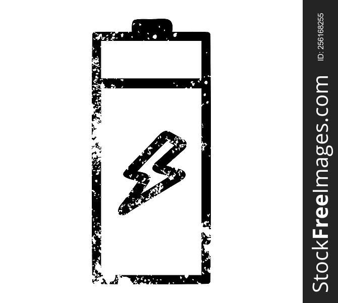 Battery Distressed Icon