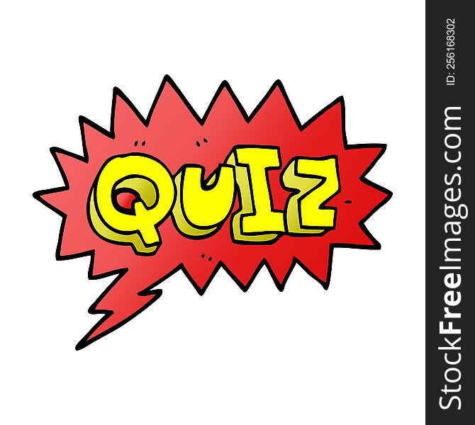 cartoon doodle font quiz