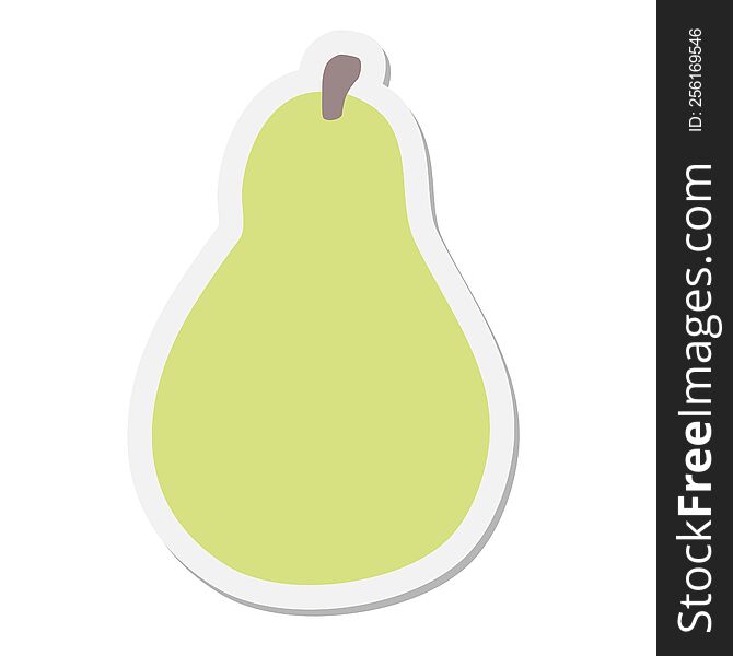 Pear sticker