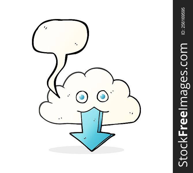 freehand drawn speech bubble cartoon download from the cloud