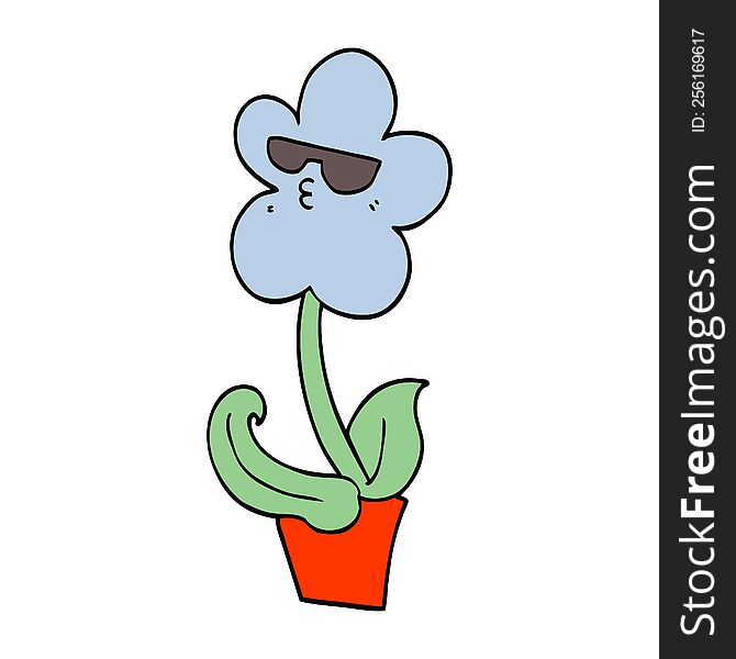 cool cartoon flower