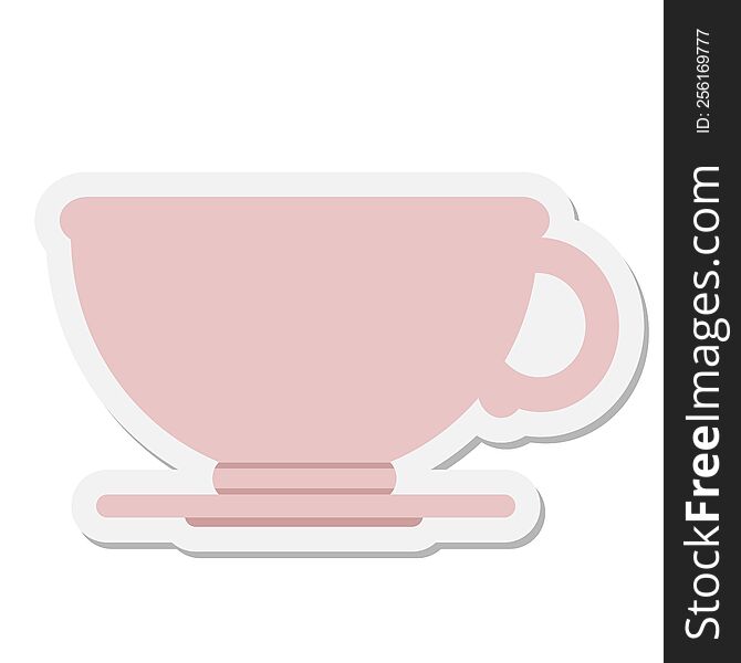 cup of coffee sticker