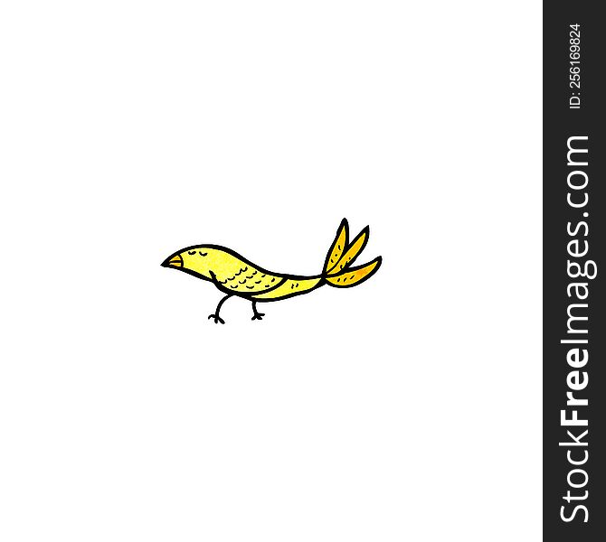 cartoon yellow bird