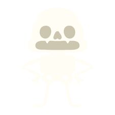 Free Confident Spooky Skeleton Royalty Free Stock Images - 256179949