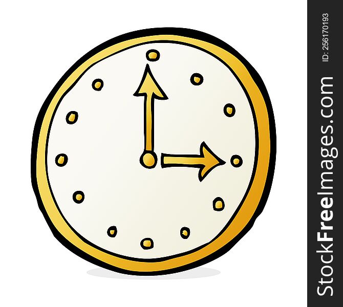 cartoon clock symbol