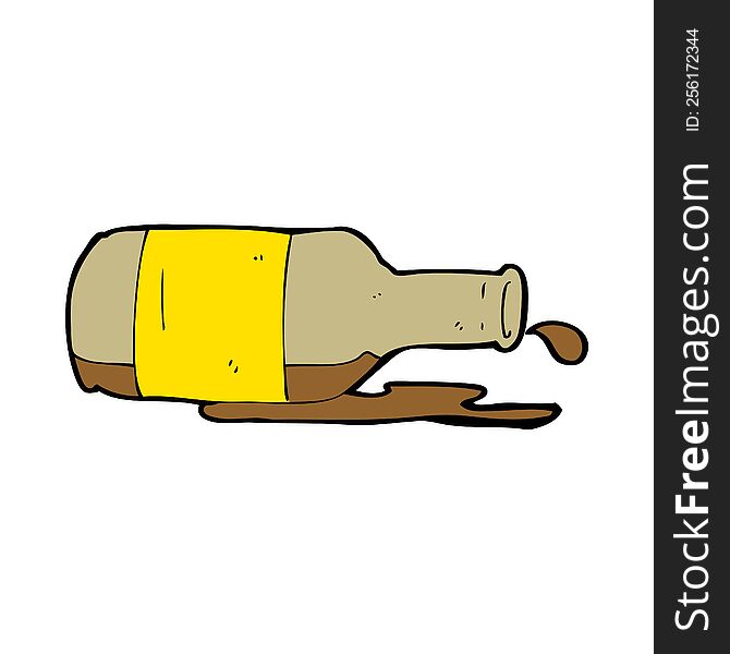 cartoon spilled beer