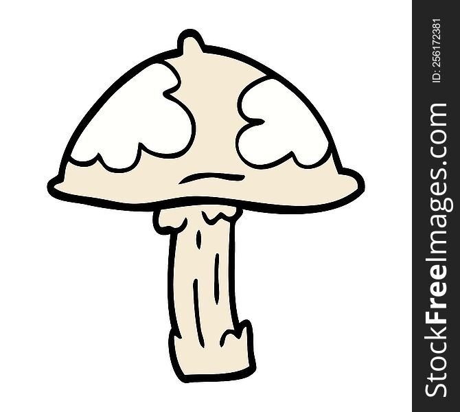 Cartoon Doodle Wild Mushroom