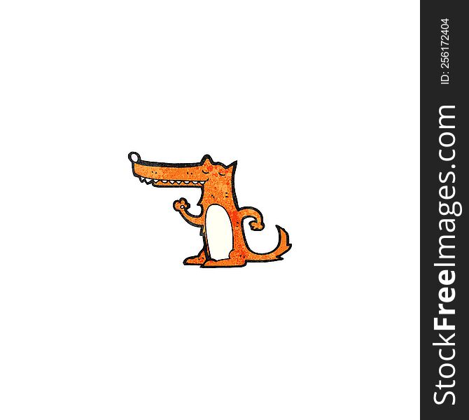 cartoon dancing fox