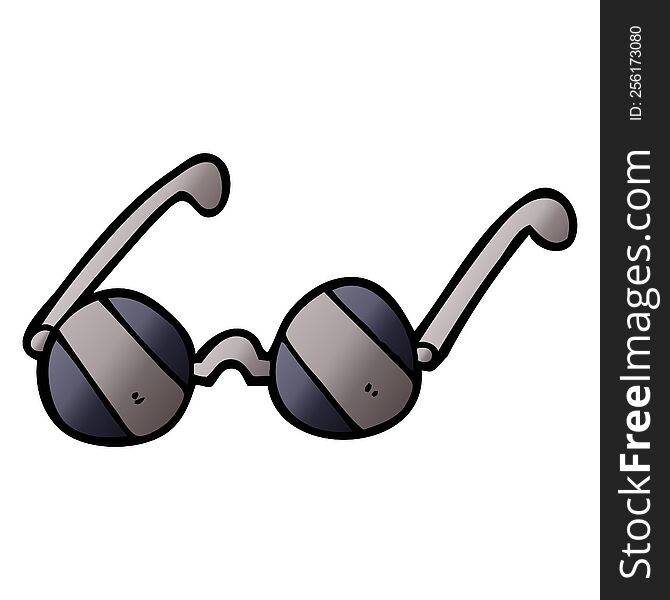 cartoon doodle sunglasses