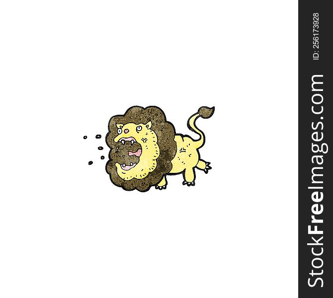 Cartoon Lion Roaring