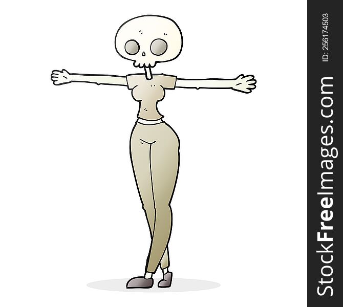 Cartoon Zombie Woman