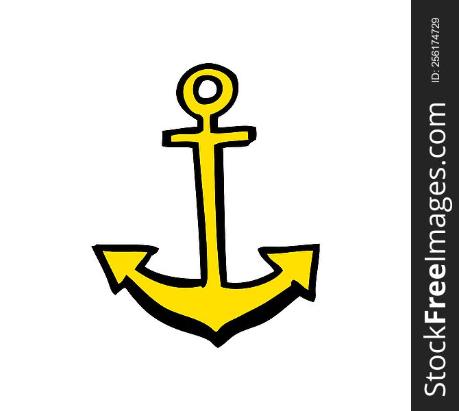 Cartoon Anchor Symbol