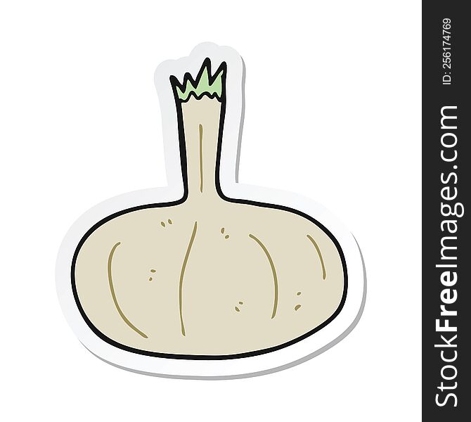 sticker of a cartoon onion