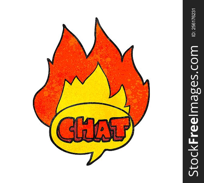 Textured Cartoon Chat Symbol
