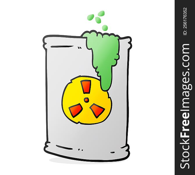 Cartoon Radioactive Waste