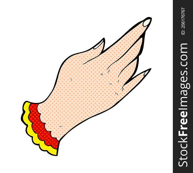 Cartoon Tattoo Hand Symbol