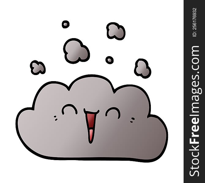 Cartoon Doodle Smoke Cloud