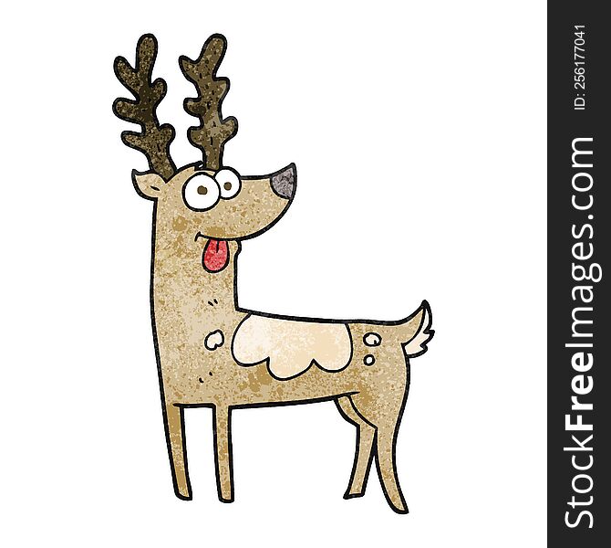 Textured Cartoon Reindeer