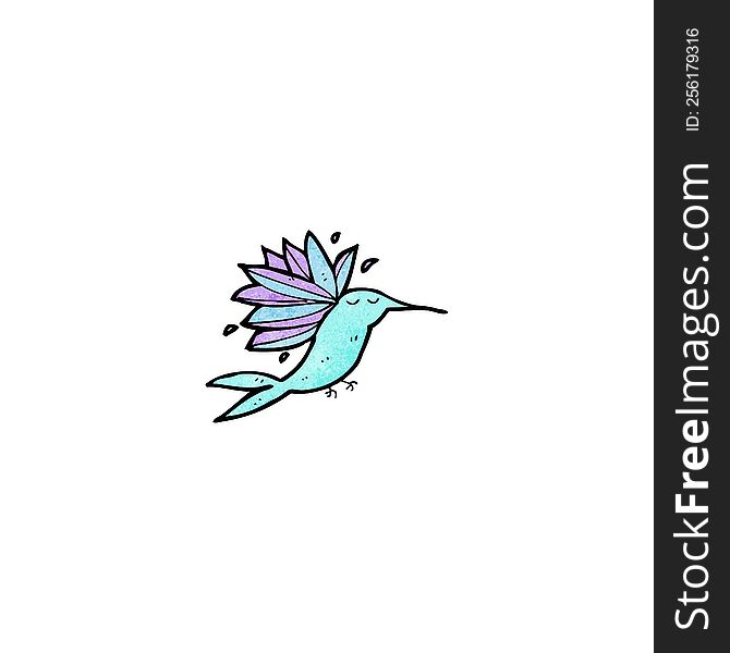 cartoon hummingbird