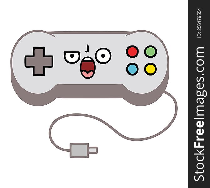 cute cartoon game controller