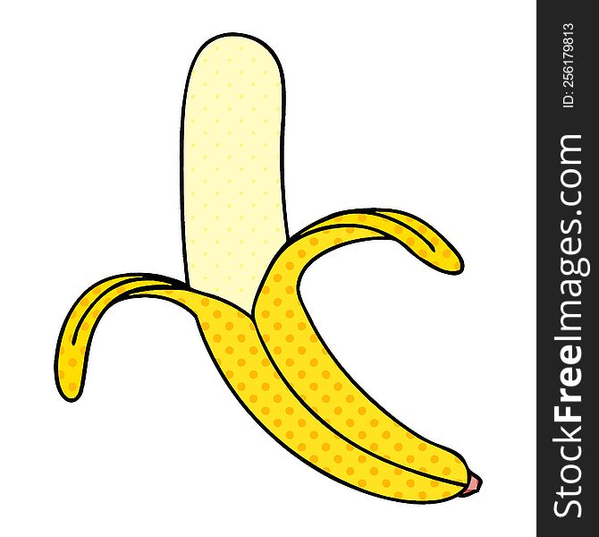 Quirky Comic Book Style Cartoon Banana