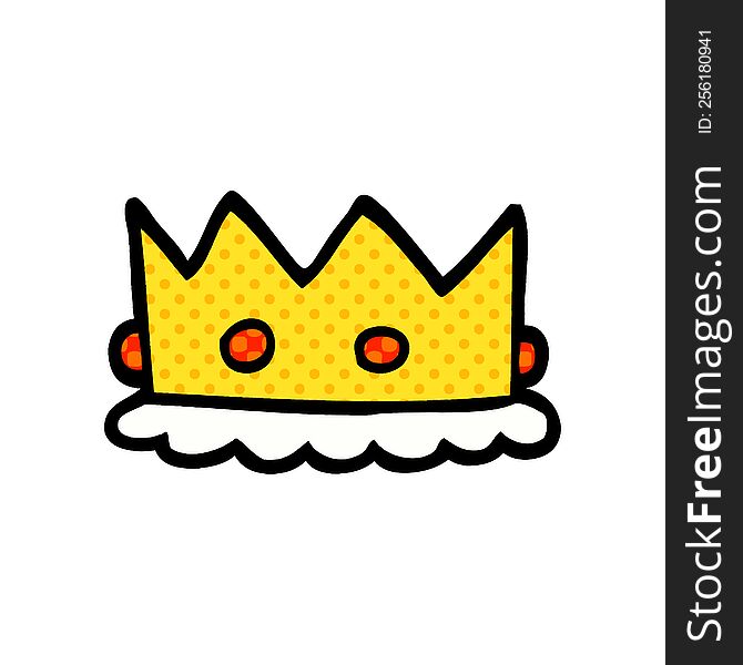 cartoon doodle royal crown