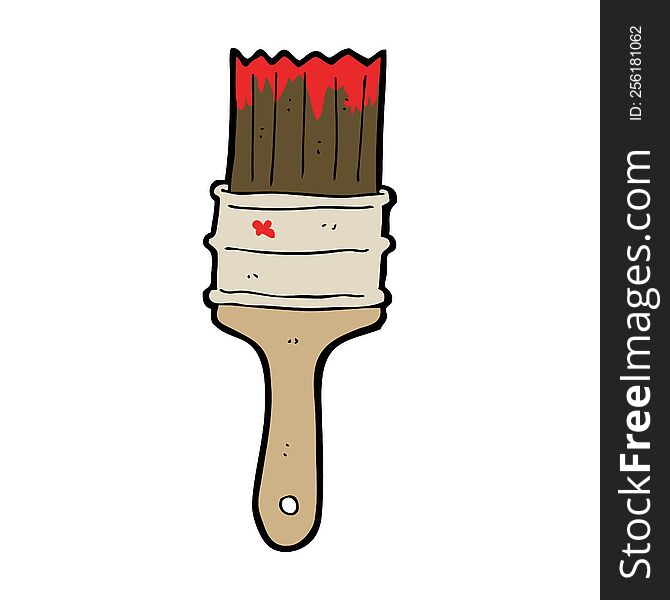 cartoon paint brush