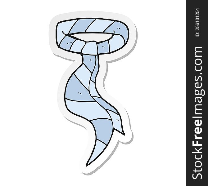sticker of a cartoon work tie