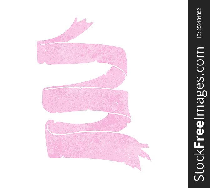 cartoon pink  scroll