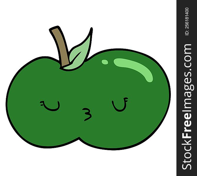 cartoon cute apple