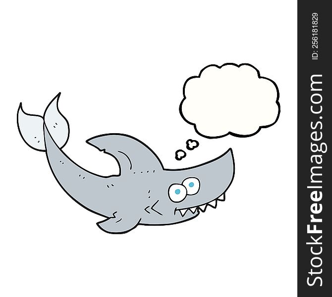 Thought Bubble Cartoon Shark