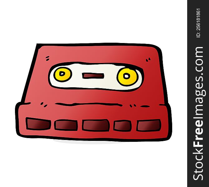 cartoon cassette tape