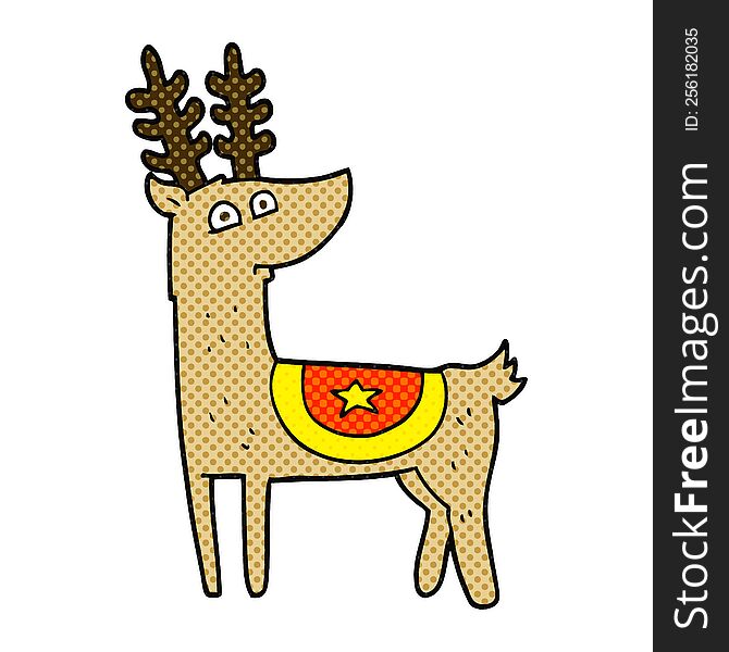 cartoon reindeer