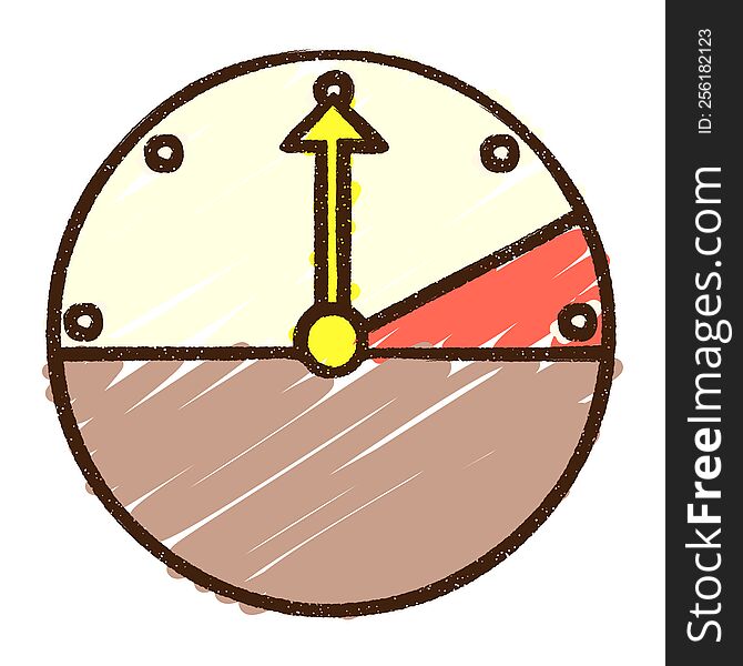 Pressure Gage Chalk Drawing