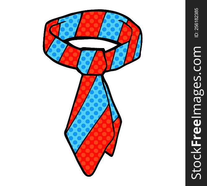 cartoon doodle work tie